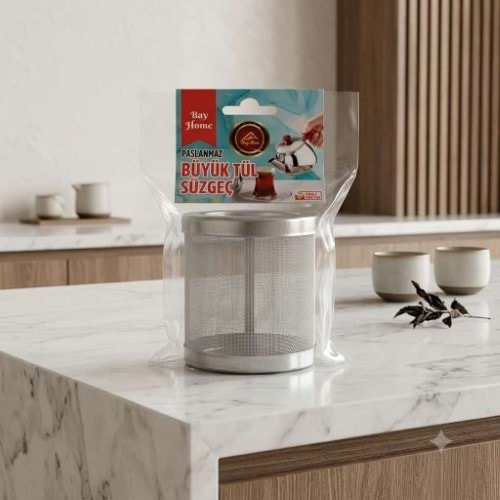 BAY HOME BÜYÜK TÜL DEMLİK İÇİ KAFES SÜZGEÇ *250