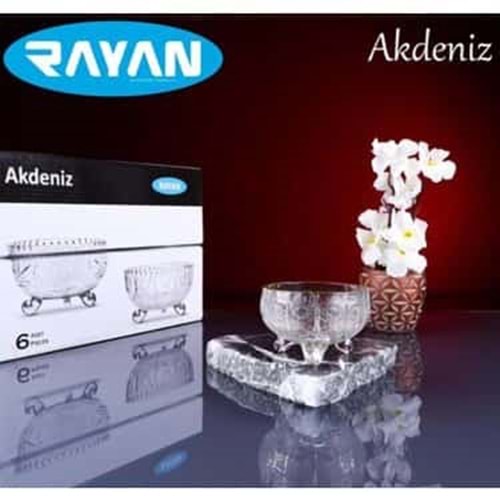 RAYAN { AKDENİZ } 6 LI AYAKLI KASE KÇK