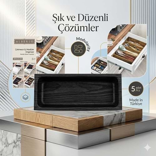 ALBERLO YAP POZ TEKLİ 5 GÖZLÜ KAŞIKLIK