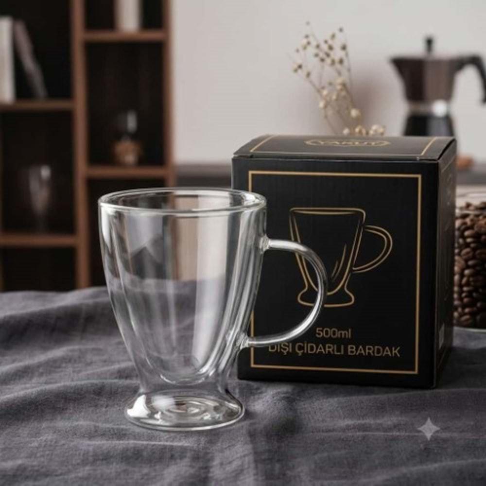 YAKUT ÇİFT CİDARLI KULPLU BAR 250 ML