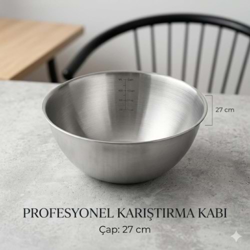 BAY HOME SALATA VE ÇIRPMA KASESİ 27 CM *150