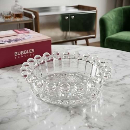 İPEK BUBBLE ASHITRAY CAM KÜLLÜK