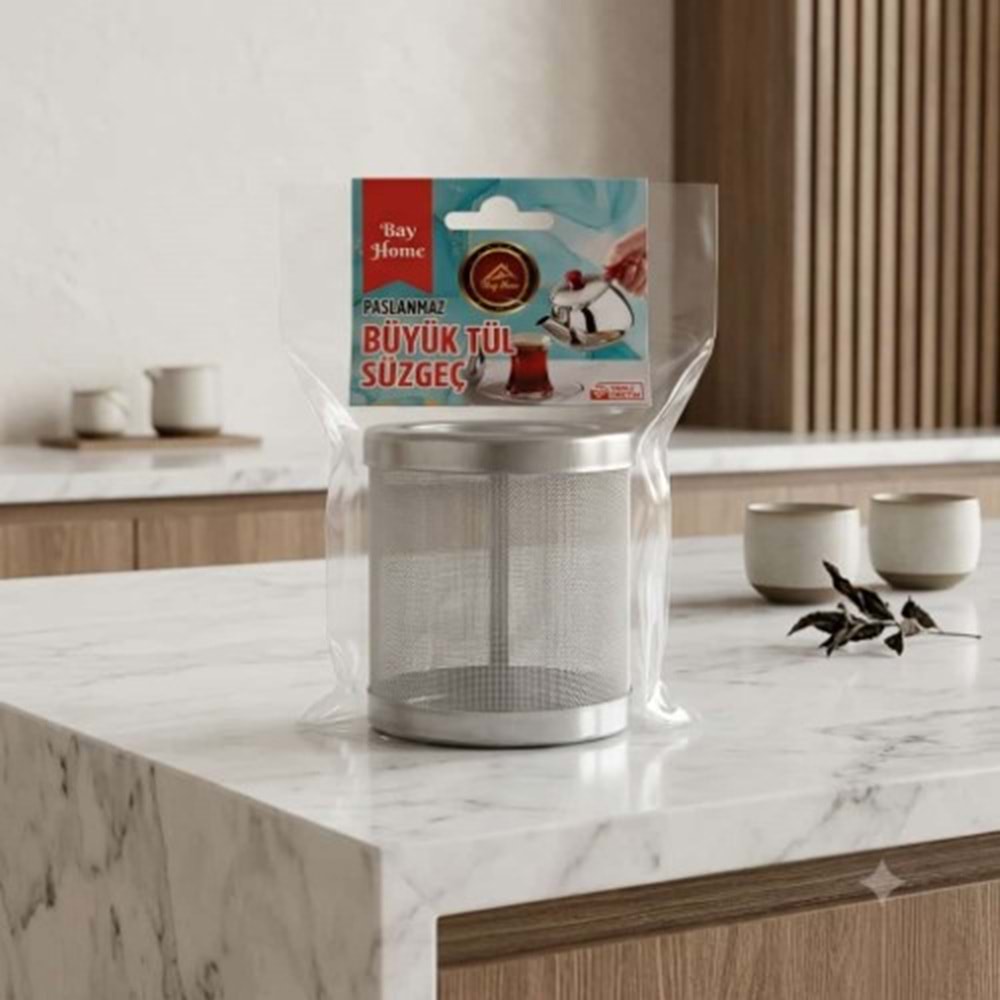 BAY HOME BÜYÜK TÜL DEMLİK İÇİ KAFES SÜZGEÇ *250