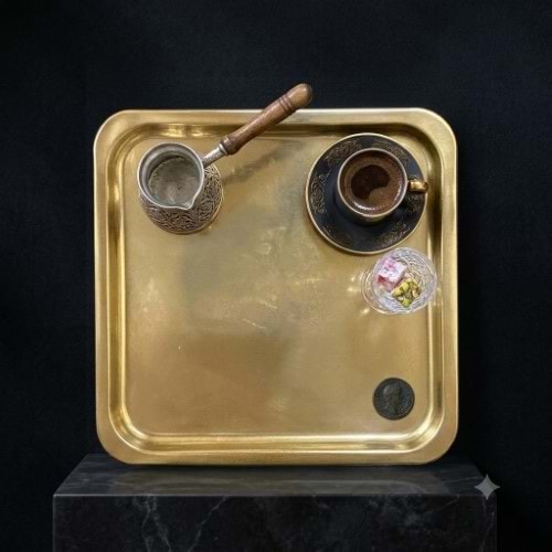 YAKUT GOLD KARE TEPSİ *100