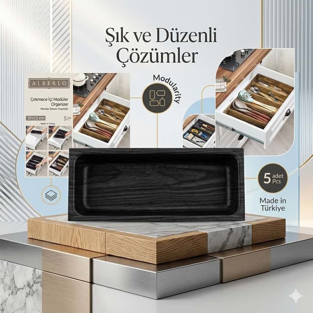 ALBERLO YAP POZ TEKLİ 5 GÖZLÜ KAŞIKLIK