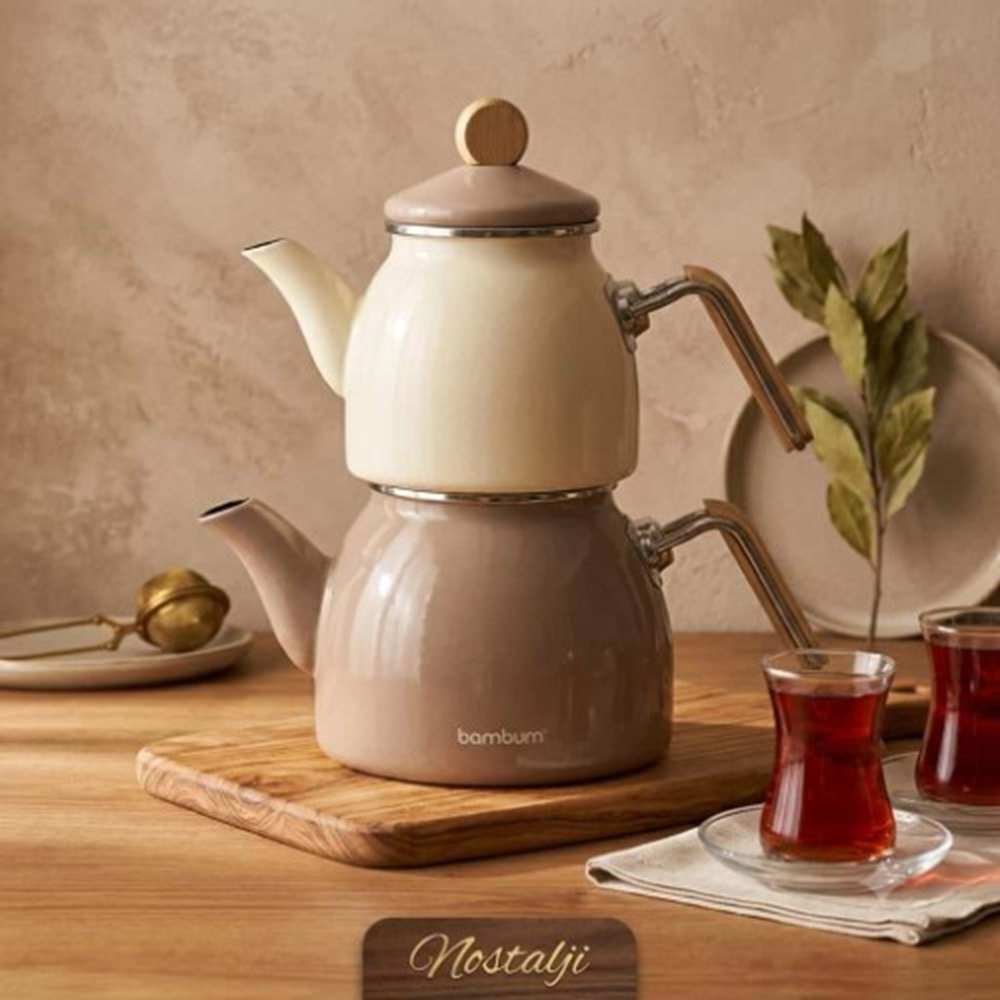 BAMBUM NOSTALJİ AHŞAP KULPLU ÇAY TK TOPRAK