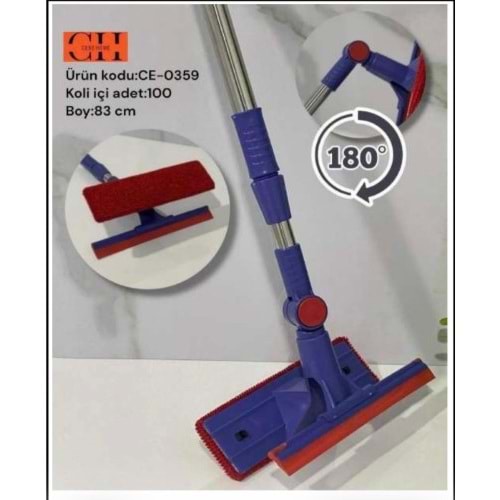 CEBE TELESKOPİK CAM TEMİZLEME APARATI 19 CM *100