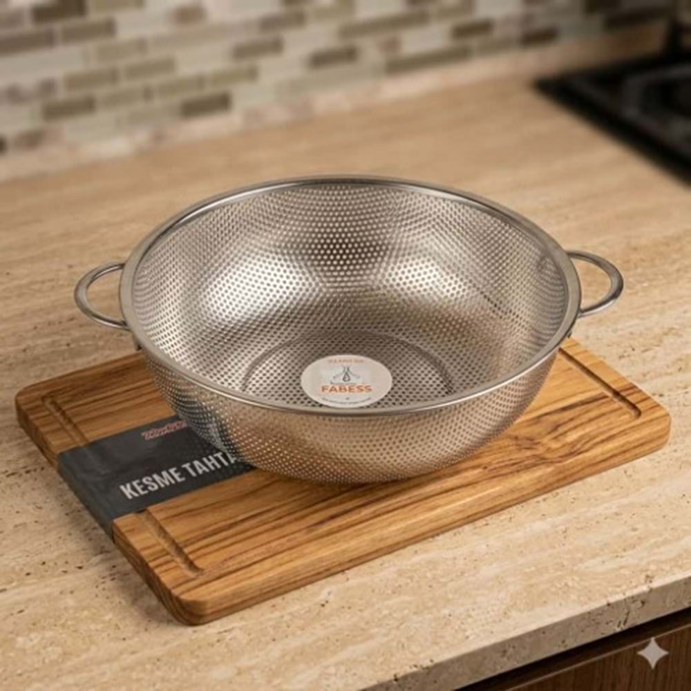 FABESS PASLANMAZ ÇELİK LAVOBO İÇİ SÜZGECİ 28,5 CM *60