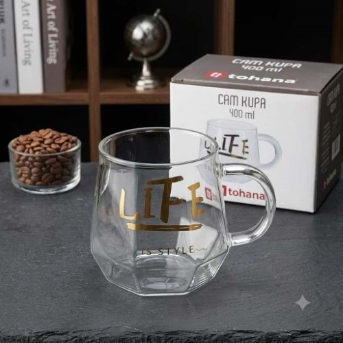 ALEMDAR CAM KUPA 400 ML